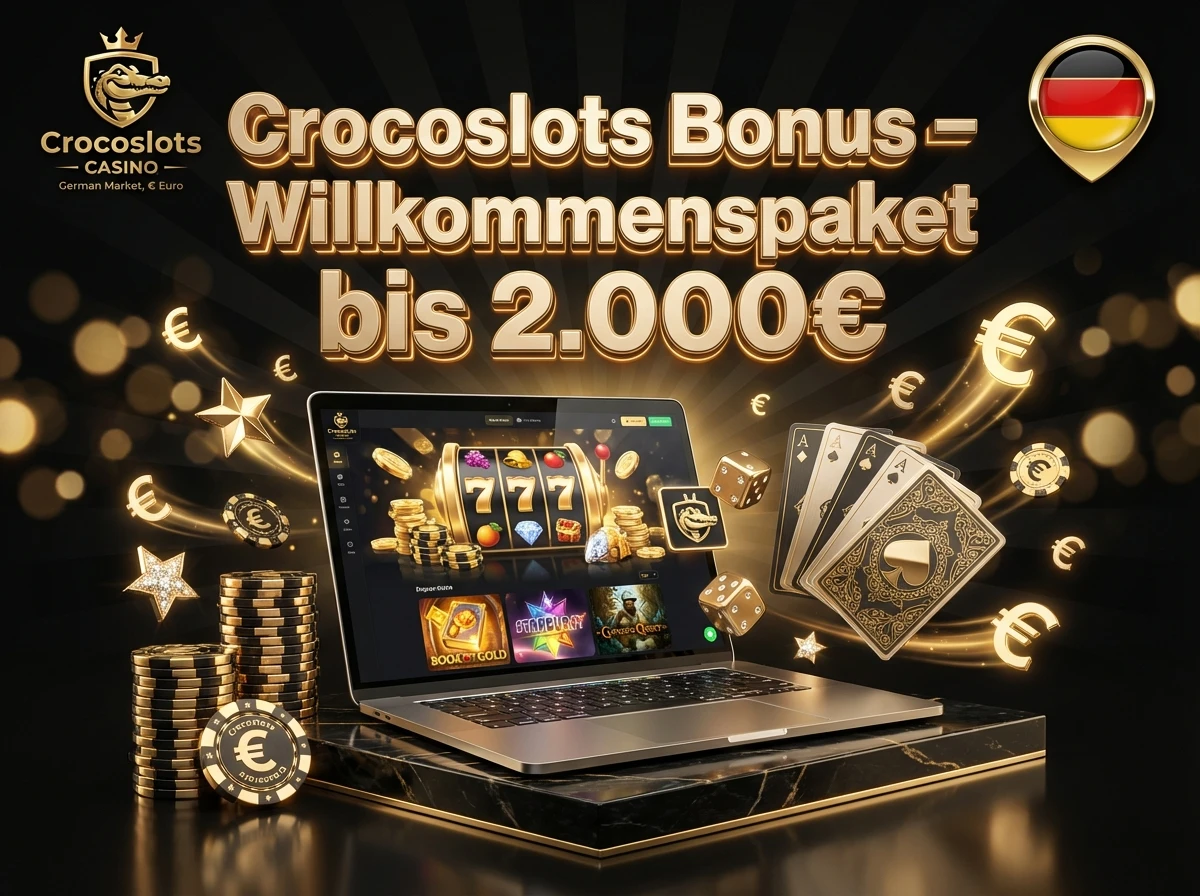 Crocoslots Bonus – Willkommenspaket bis 2.000€